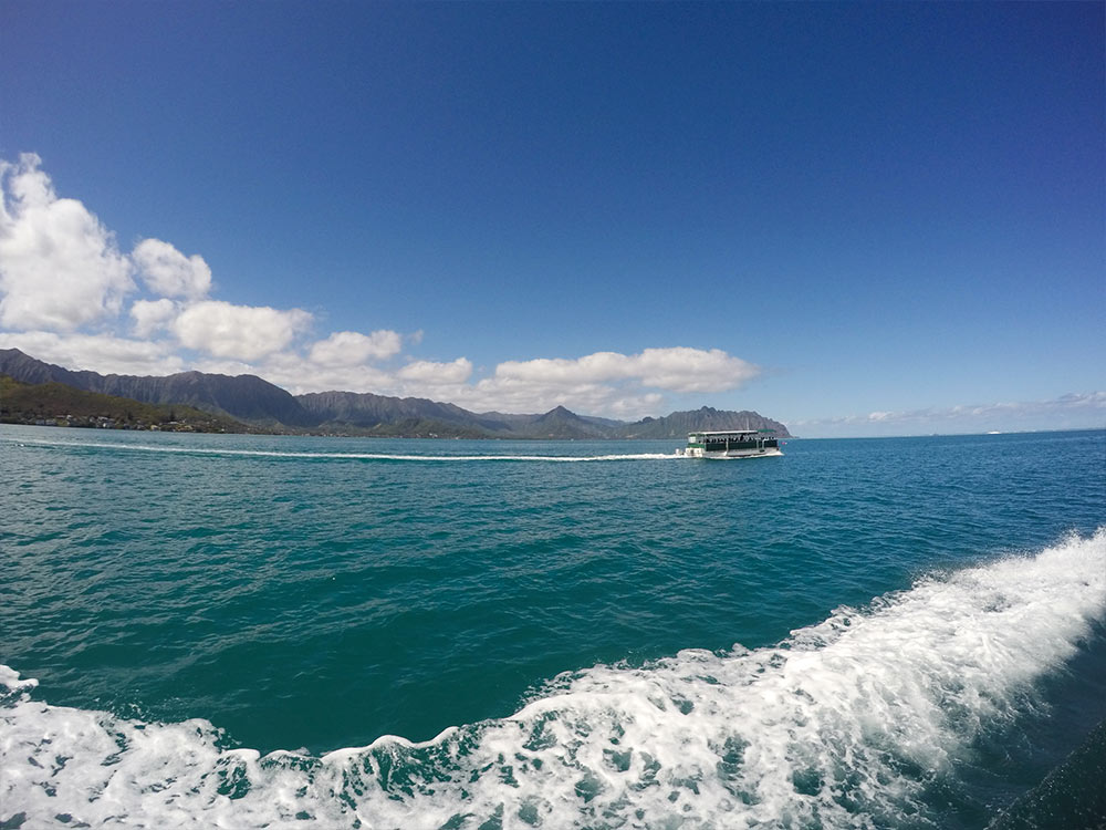 Departing from Heeiakea Boat Harbor