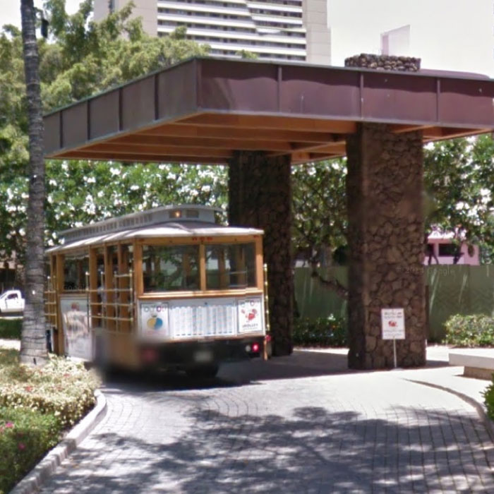 Ritz Carlton Waikiki Trolley Stop
