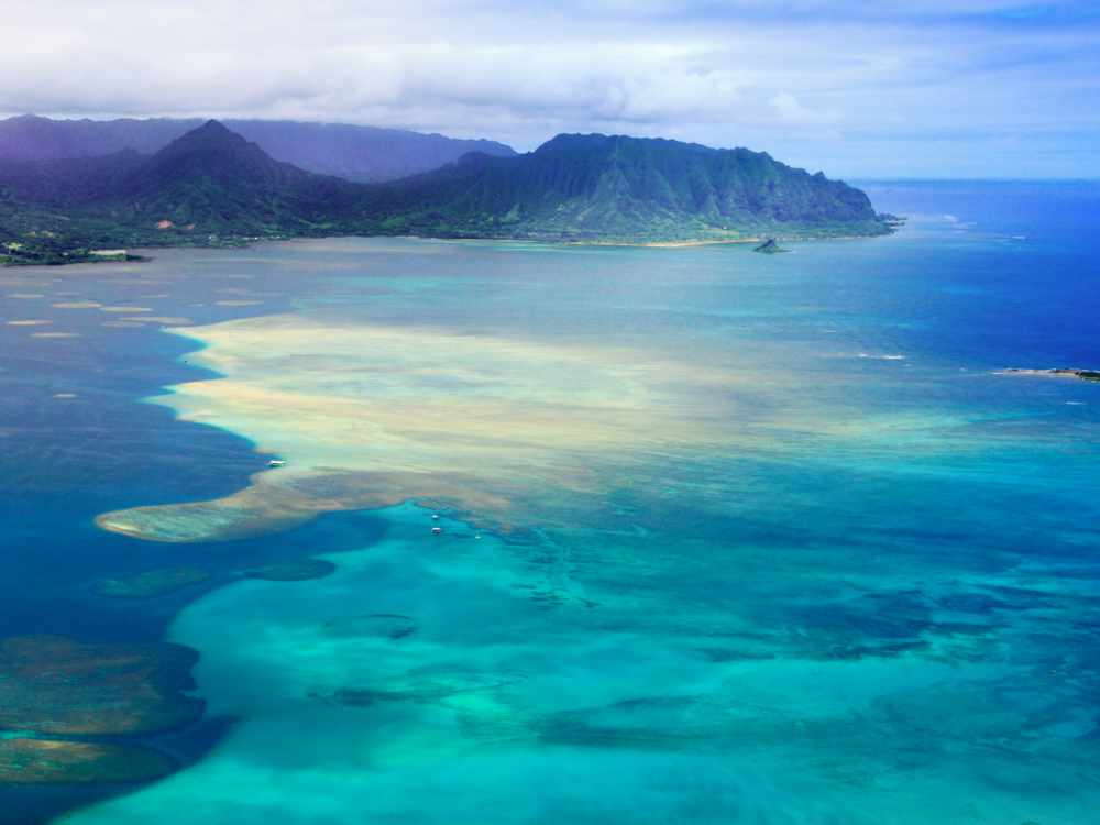Catamaran boat rides Kaneohe sandbar