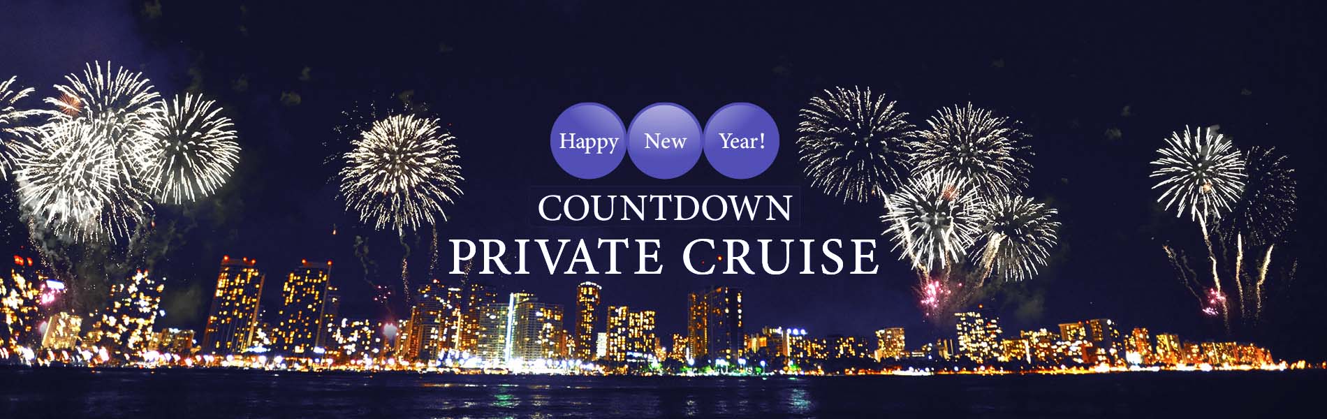 2022 New Year's Eve Private Boat Cruise in Waikiki