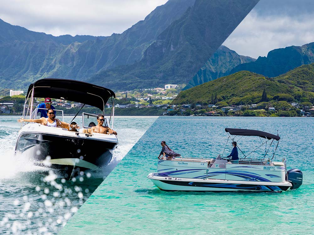 Kaneohe Sandbar Double Boat Charter