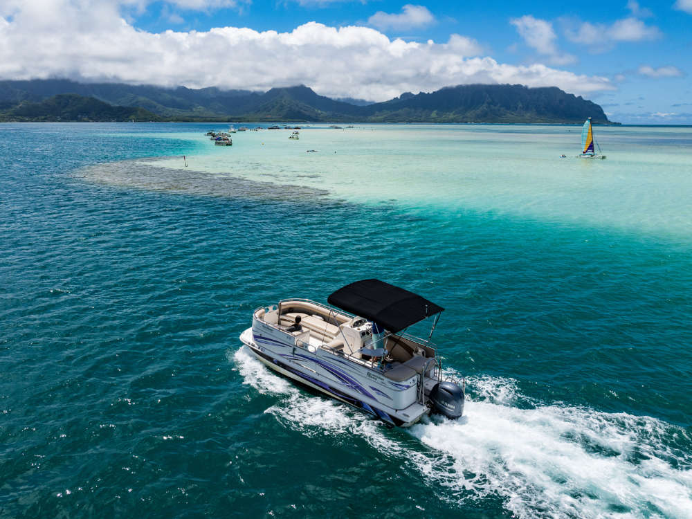 Kaneohe Sandbar Double Boat Charter