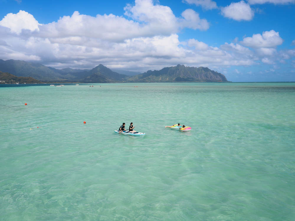 Kaneohe Sandbar Double Boat Charter