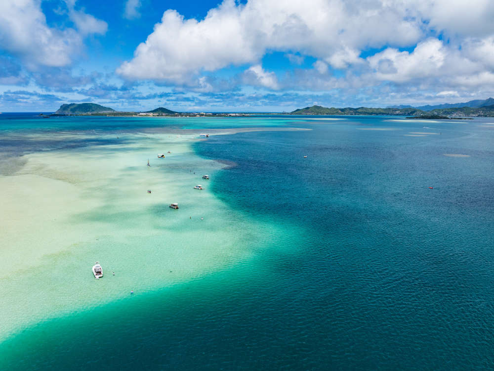 Kaneohe Sandbar Double Boat Charter