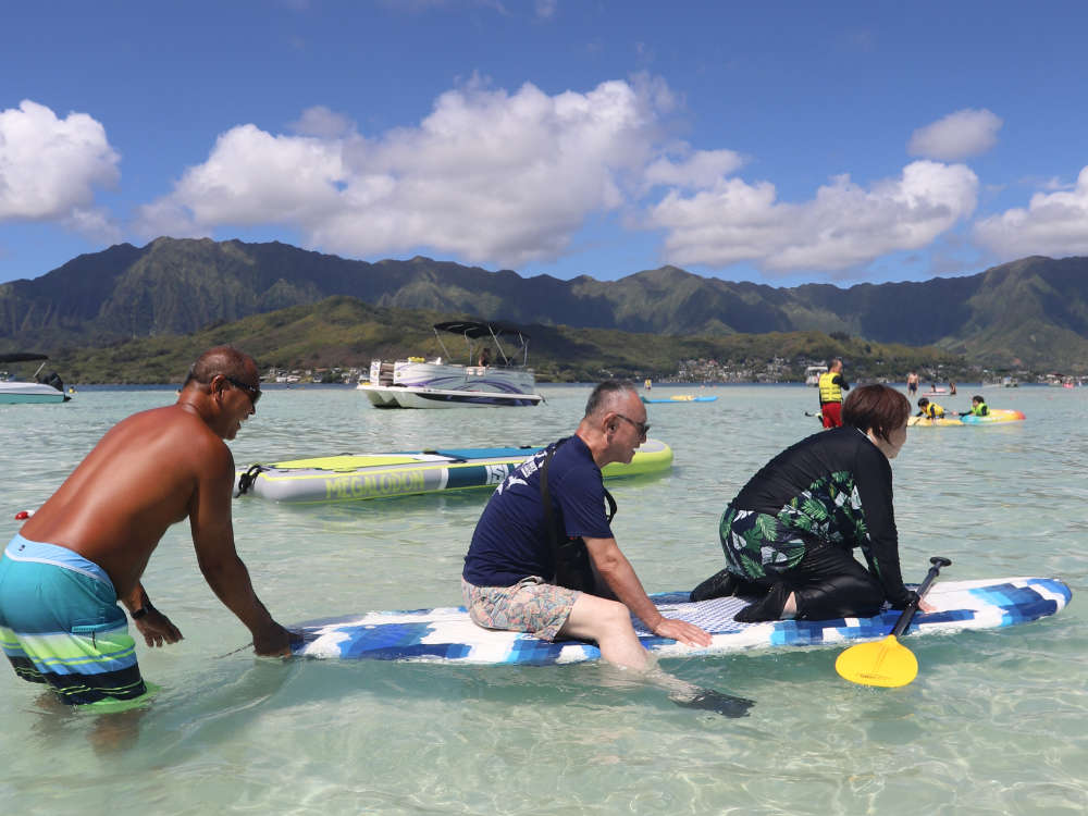 Kaneohe Sandbar Double Boat Charter