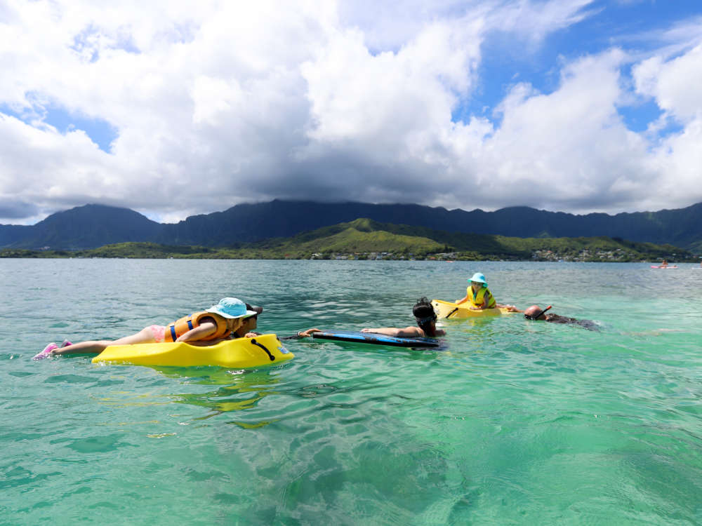 Kaneohe Sandbar Double Boat Charter