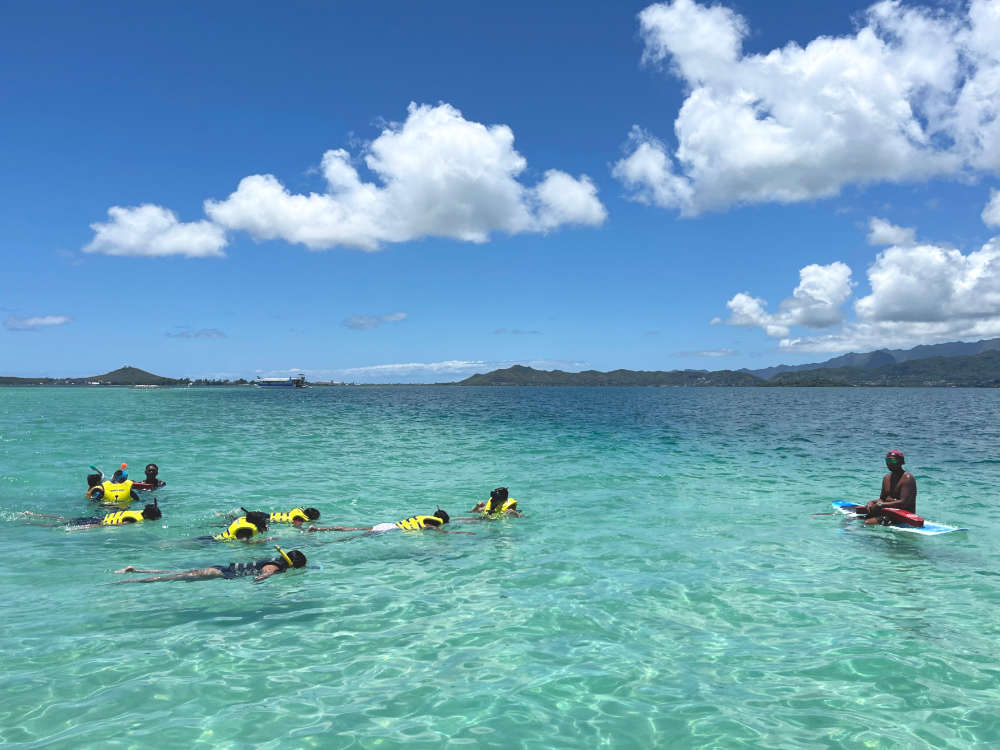 Kaneohe Sandbar Double Boat Charter