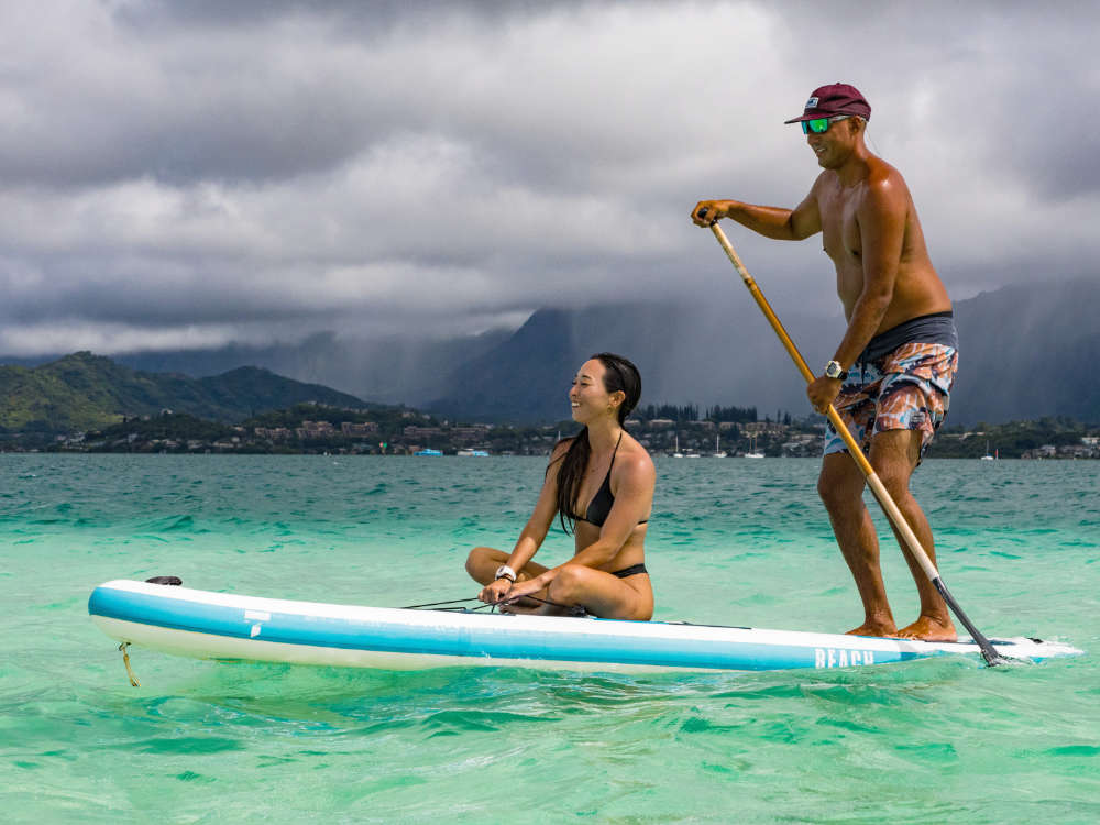 Captain Bruce Pontoon Charter at Kaneohe Bay Sandbar