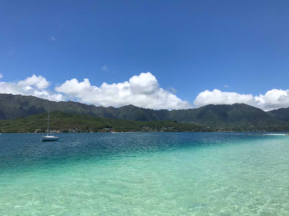 Oahu view from Sandbar