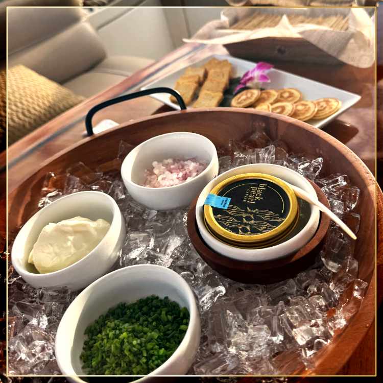 Caviar Service for Two - Waikiki Cruises or Ko Olina Cruises