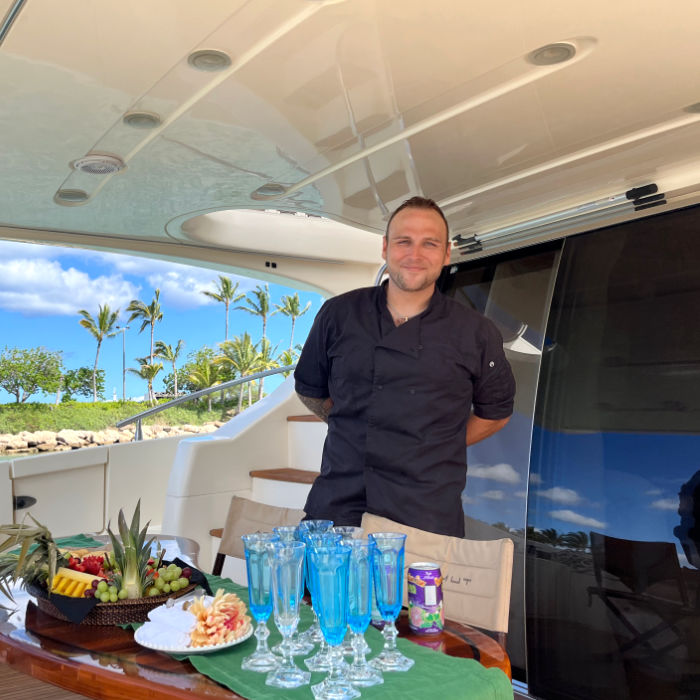 Chef on Board for your private cruise