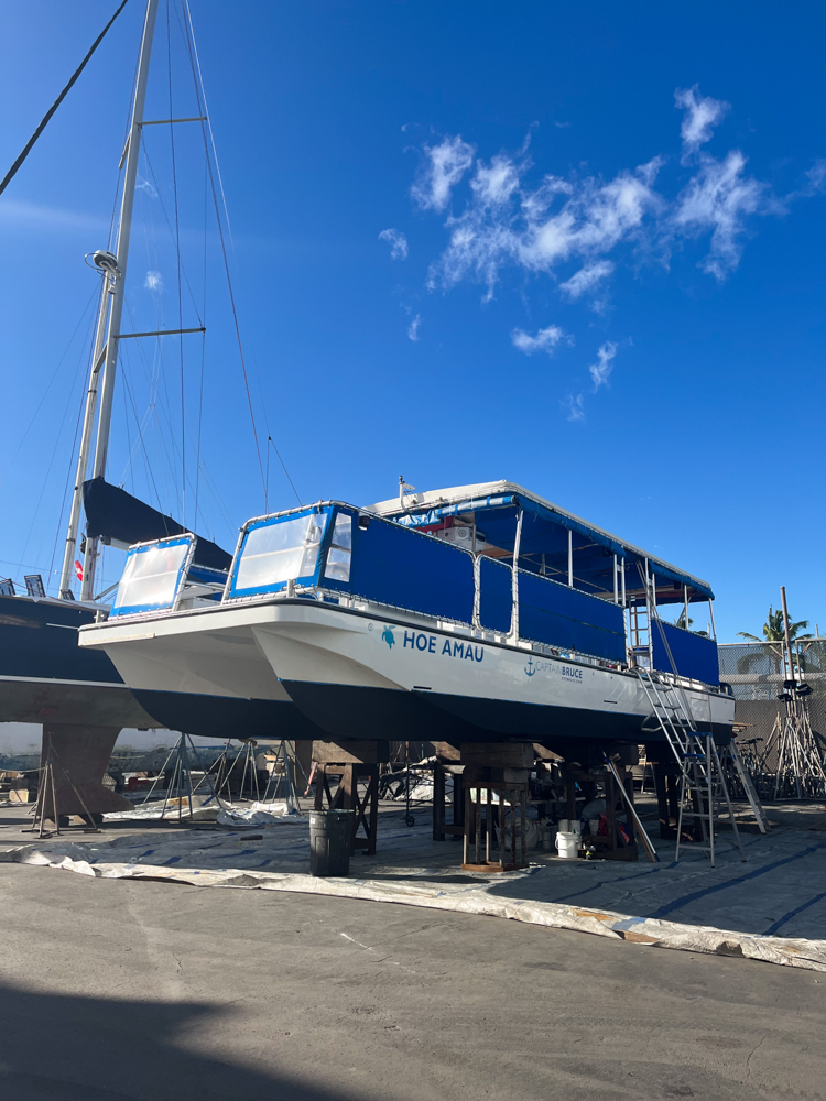 Boat Maintenance Hoe Amau // Oahu Snorkeling Tours