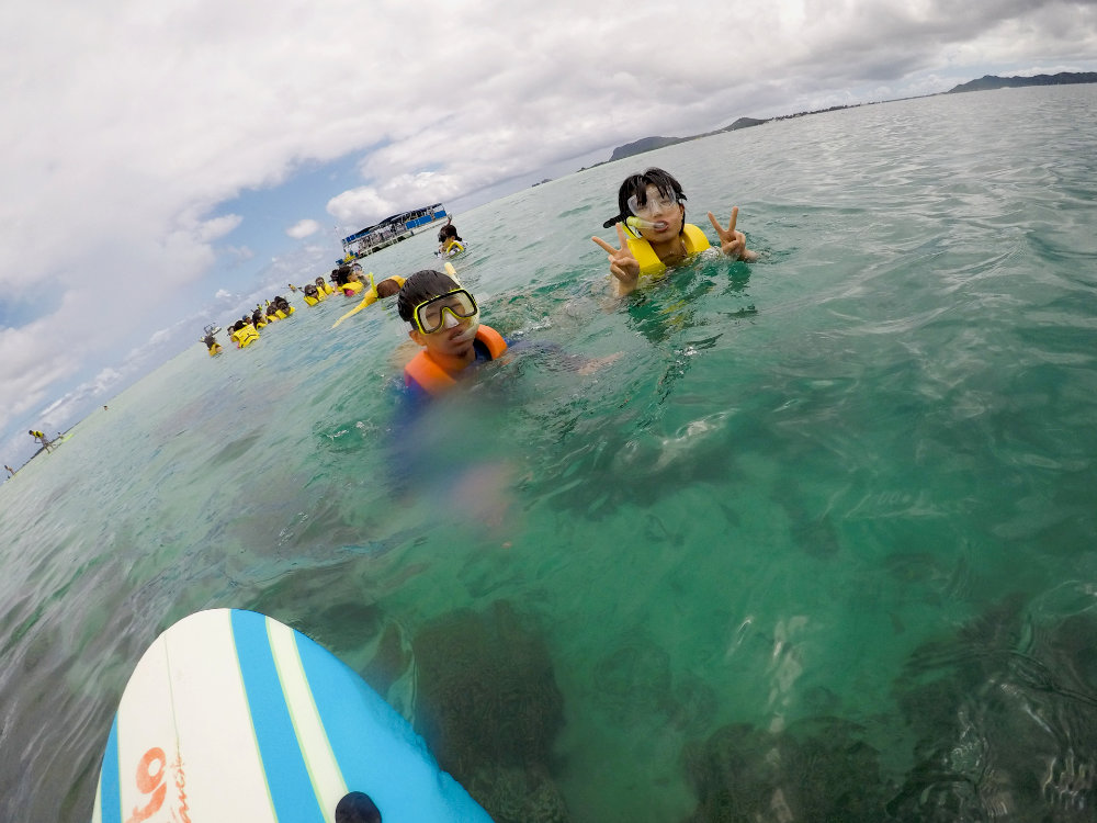 Snorkeling in Oahu. March