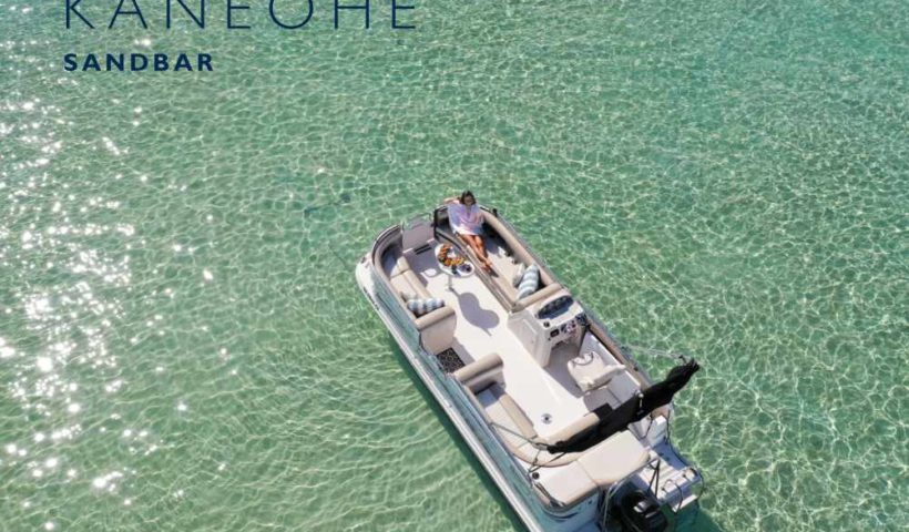 Kaneohe Sandbar Private Boat Charter - Pontoon boat