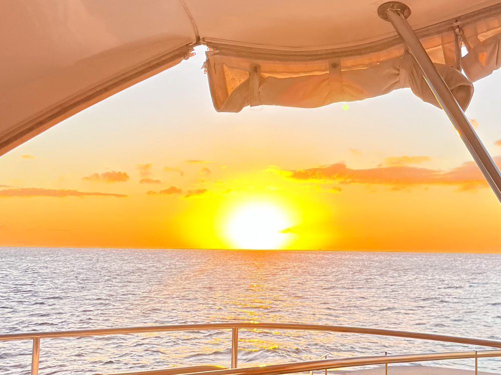Green Flash as seen from Serendipity’s flybridge